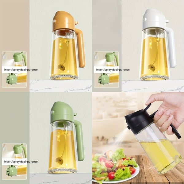 ✨HOT SALE💕2 in 1 Glass Oil Sprayer & Dispenser🔥(Buy 2 Get 20% OFF)