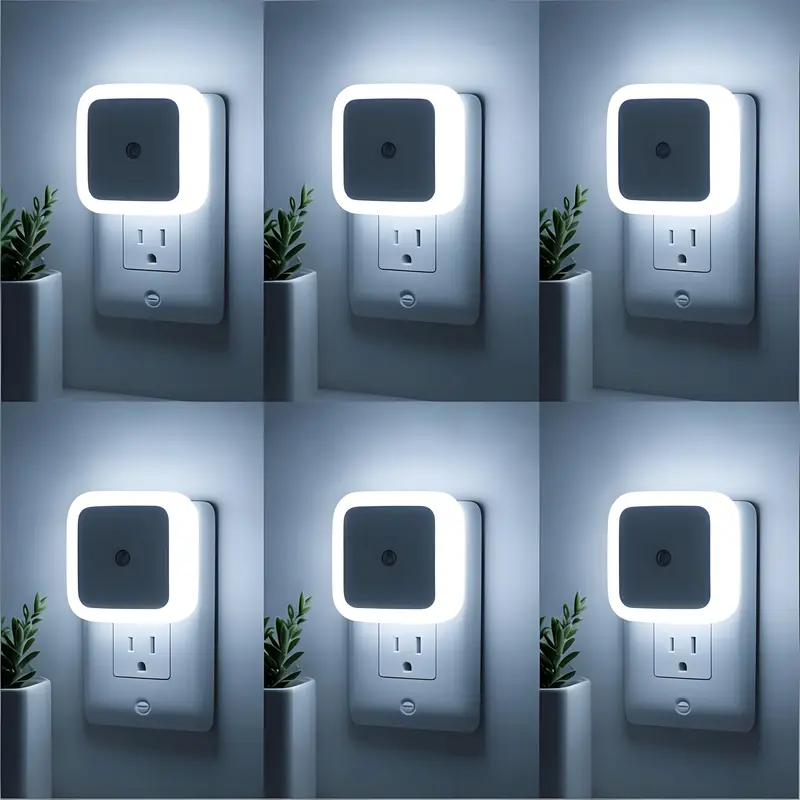 đDesigned for Every NightâLED Night Light Plug-in Wall Pack of 6, 0.5W Square Plug-in Night Light