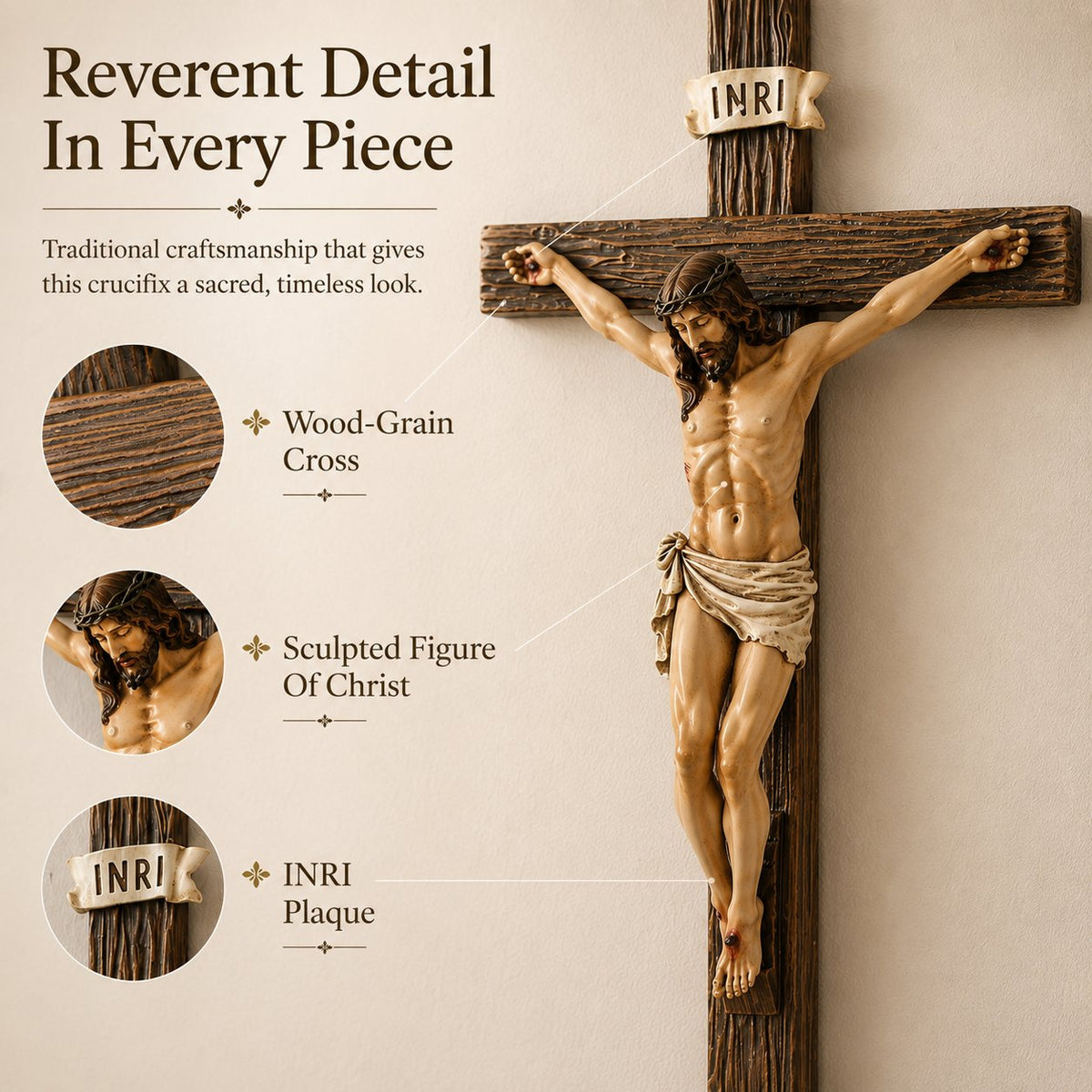 ✝️ Jesus Wall Crucifix For Prayer & Home Blessing