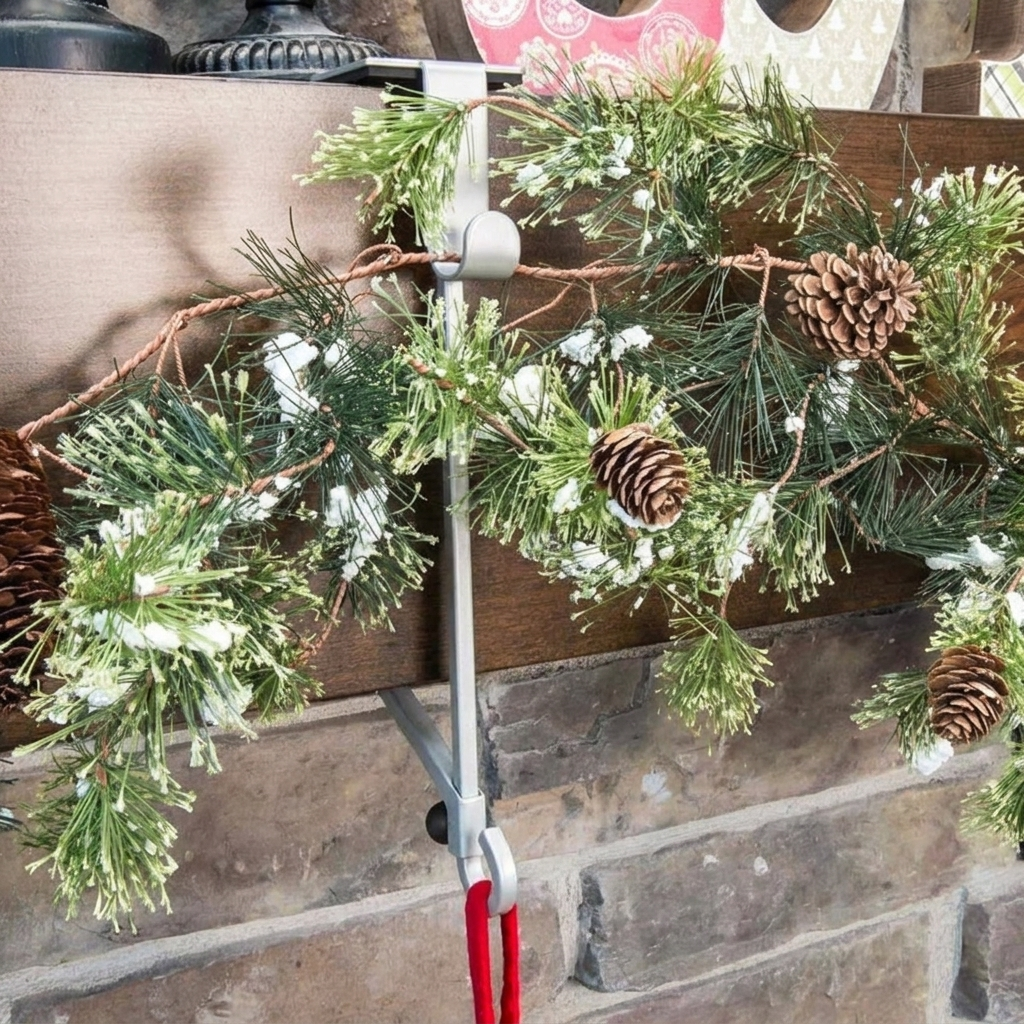 Adjustable Stocking & Garland Mantle Hangers
