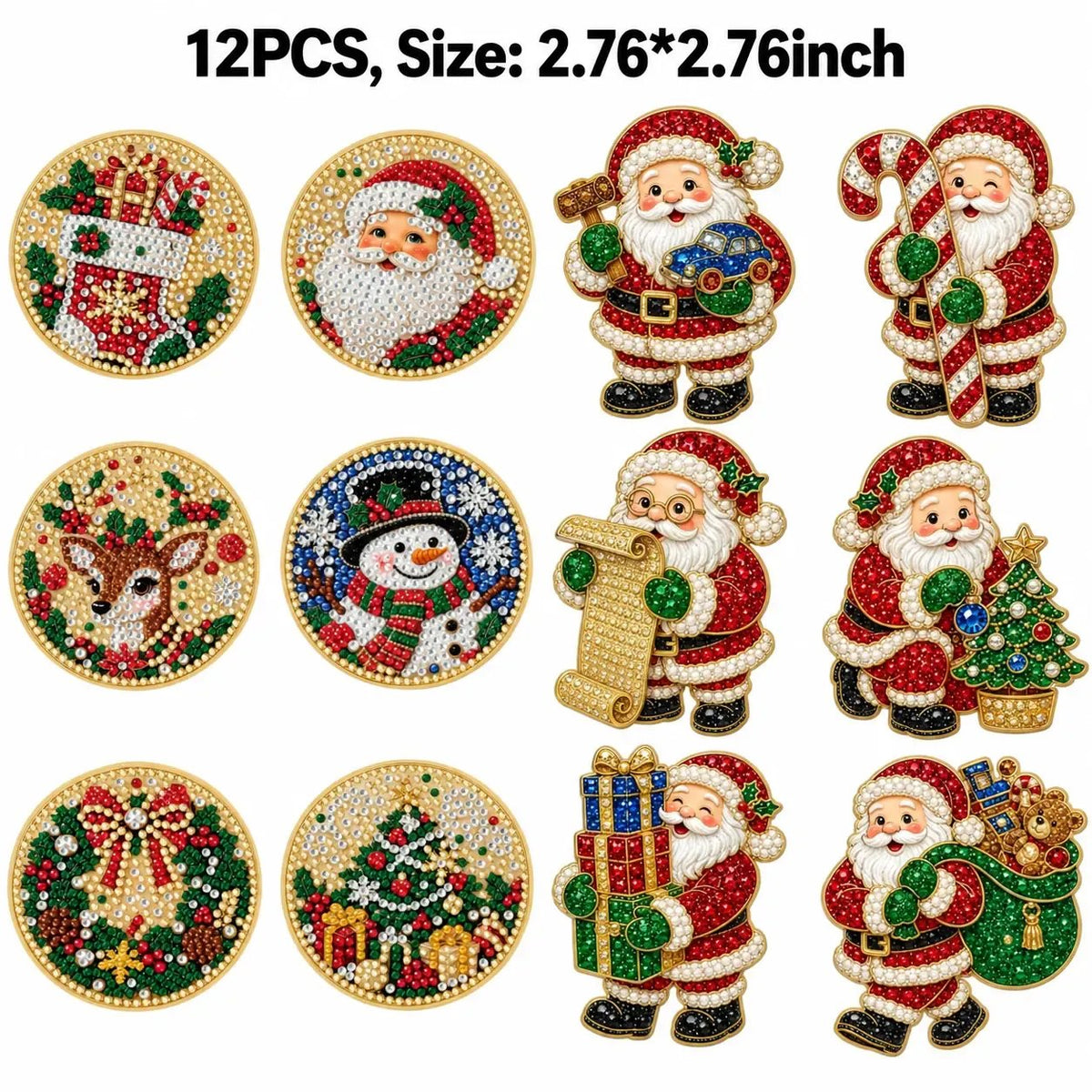 Hot Sale🎄✨ DIY Christmas Pearl & Diamond Painting Fridge Magnet Kit – Festive Holiday Craft Fun