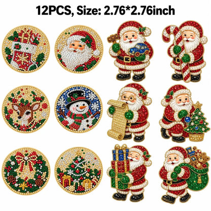 Hot Sale🎄✨ DIY Christmas Pearl & Diamond Painting Fridge Magnet Kit – Festive Holiday Craft Fun