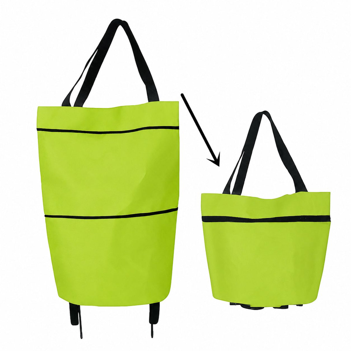 🛒 Large-capacity folding push-pull shopping bag - The perfect choice for large-scale shopping trips