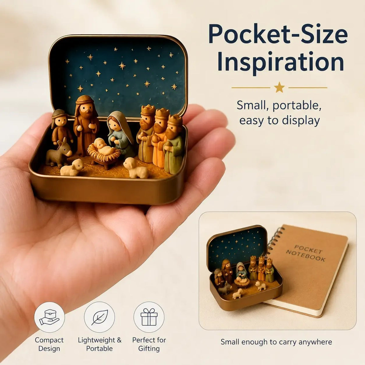 💕Hot sale 30% OFF✨ Pocket-Size Mini Nativity Scene Set