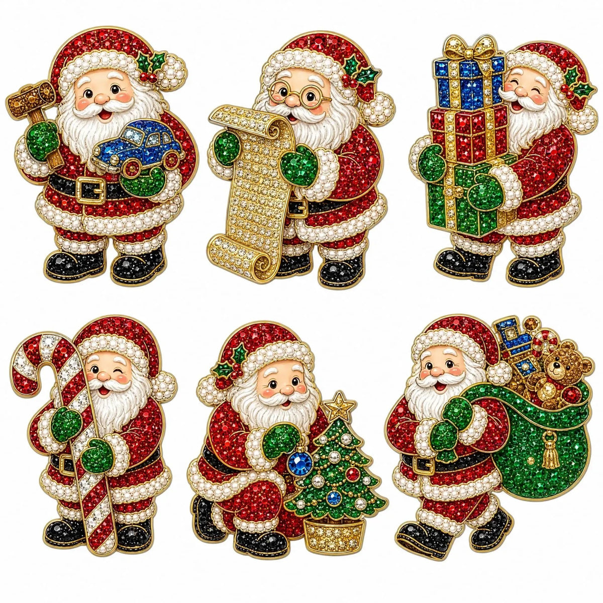 Hot Sale🎄✨ DIY Christmas Pearl & Diamond Painting Fridge Magnet Kit – Festive Holiday Craft Fun