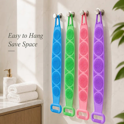 🛁Limited-Time 50% OFF 💦Silicone Bath Brush Double-Sided Exfoliating Back Scrubber