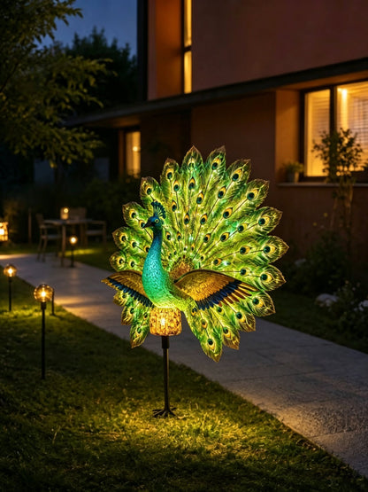 🦚Solar Peacock Garden Sculpture(Dimensions: 140*650 mm)