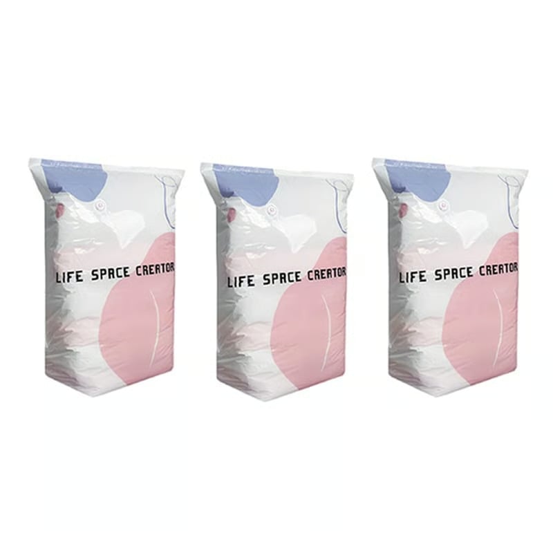 Thickened Stereoscopic No-Pump Vacuum Compression Bag