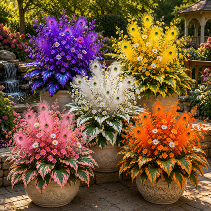 🏠🤗  Peacock Flame Hosta™ – Effortless Beauty For Shady Spaces💥