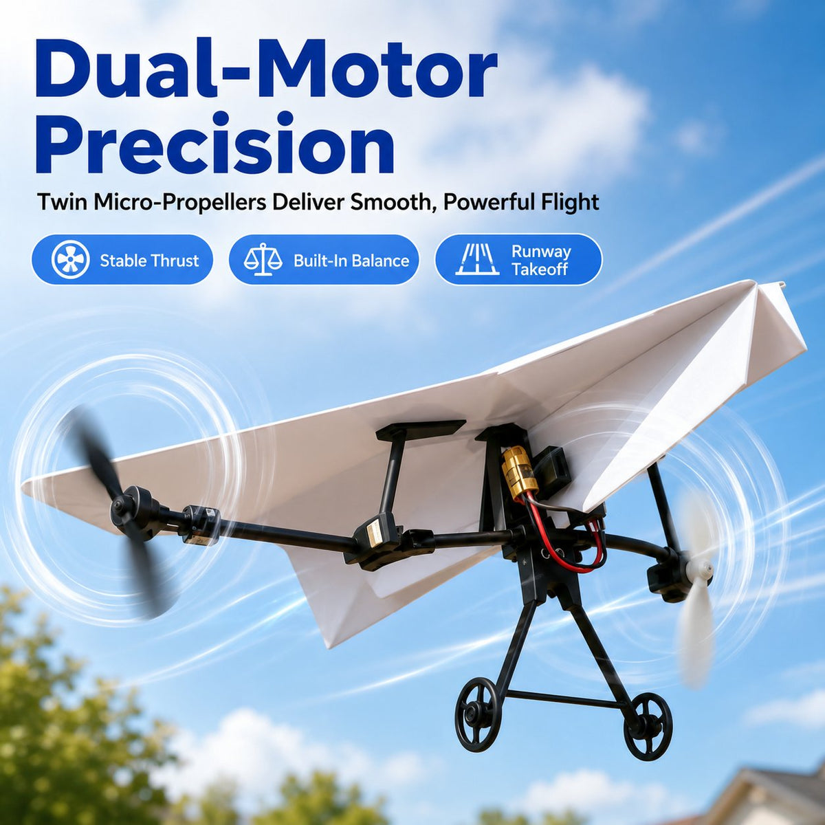 Smart RC Paper Airplane Conversion Kit (Turbo-Prop Edition)
