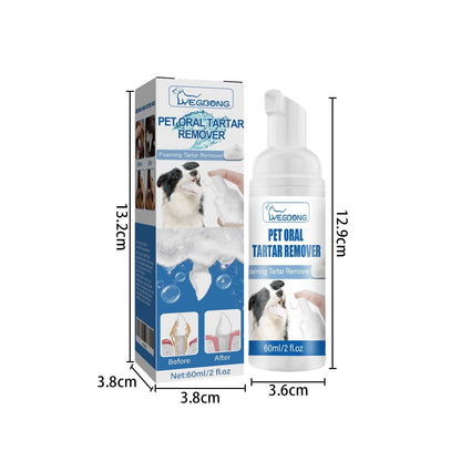 🐶Pet Tartar Remover Foam – Fresh Breath & Healthy Teeth, No Brushing Needed!🦷