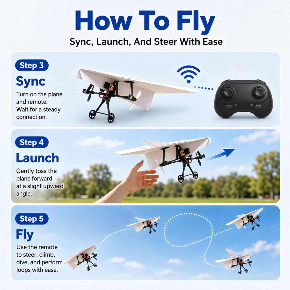 Smart RC Paper Airplane Conversion Kit (Turbo-Prop Edition)
