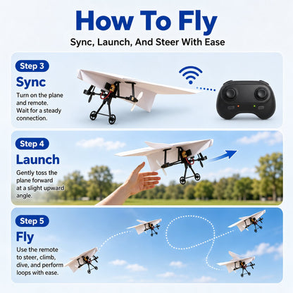 Smart RC Paper Airplane Conversion Kit (Turbo-Prop Edition)