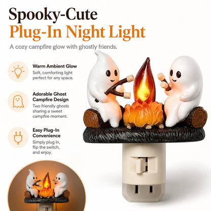 👻 Plug In the Cutest Halloween Glow — Adorable Ghost Outlet Night Light 🎃✨