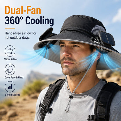 🔥 Summer 2026 Must-Haves – Solar Fan Sun Protection Hat | Limited Time 49% OFF 💥