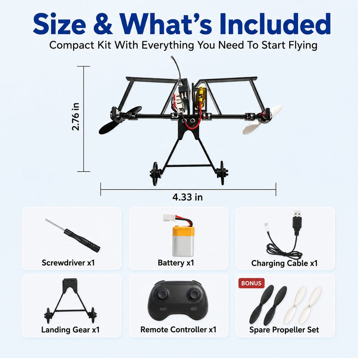 Smart RC Paper Airplane Conversion Kit (Turbo-Prop Edition)