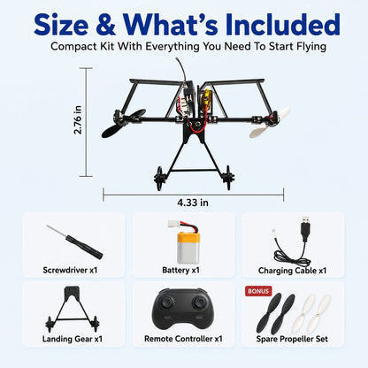 Smart RC Paper Airplane Conversion Kit (Turbo-Prop Edition)