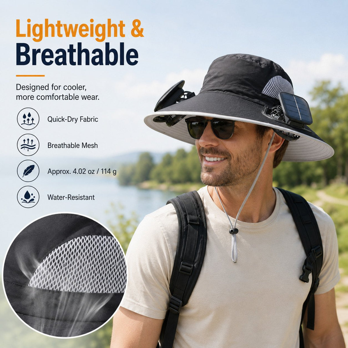 🔥 Summer 2026 Must-Haves – Solar Fan Sun Protection Hat | Limited Time 49% OFF 💥