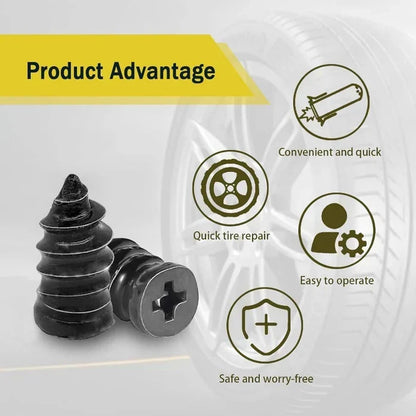 🔥🔩 Self-Sealing Tire Repair Screws – Instant Leak Fix & Fast Tire Restore