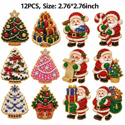 Hot Sale🎄✨ DIY Christmas Pearl & Diamond Painting Fridge Magnet Kit – Festive Holiday Craft Fun