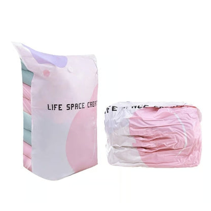 Thickened Stereoscopic No-Pump Vacuum Compression Bag