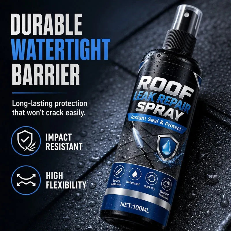 🌧️Strong Adhesion Waterproof Leak Repair Spray, One Coat Stop Leak Repair Agent Spray💪