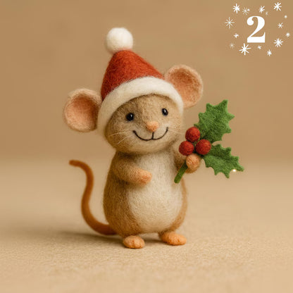 🎁🐭 Deluxe Handmade Felt Mouse | Cozy Decor & Heartwarming Gift ✨