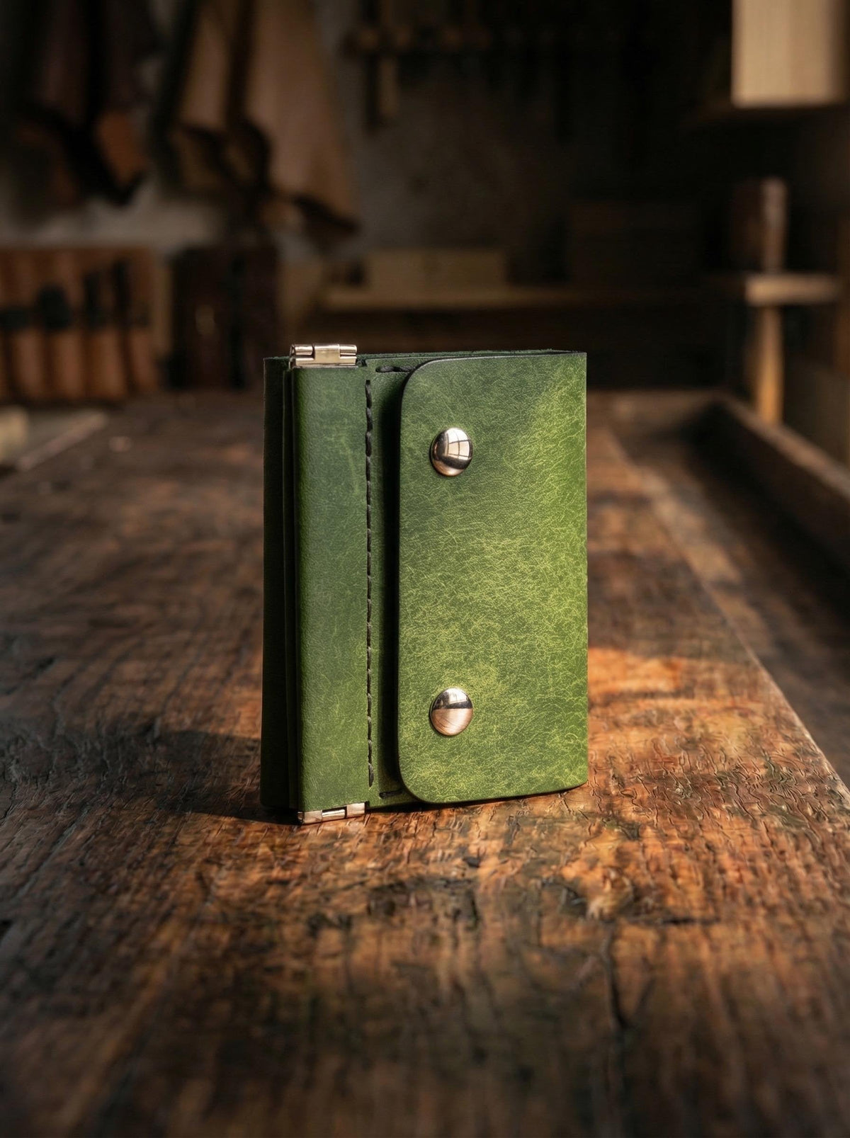 Compact Leather Trifold Wallet