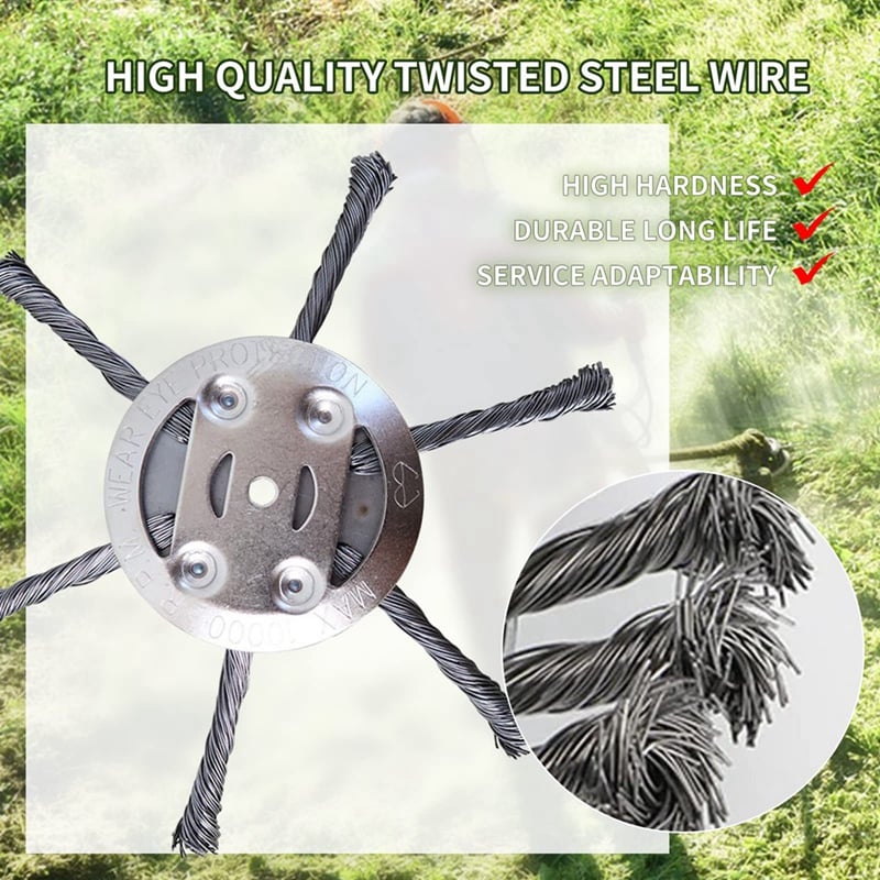 Grass Trimmer Head Made of Steel Wire🌳