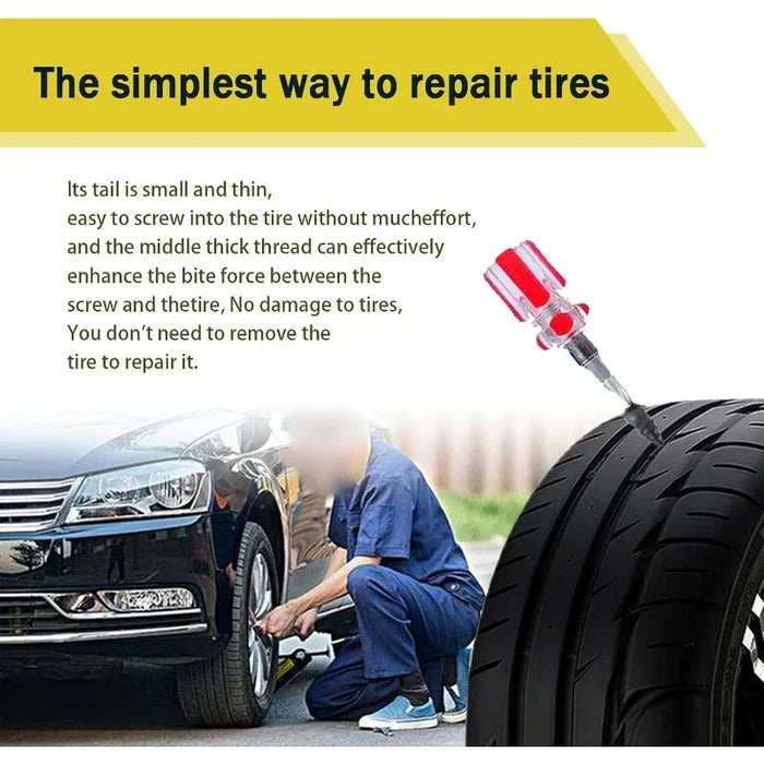 🔥🔩 Self-Sealing Tire Repair Screws – Instant Leak Fix & Fast Tire Restore