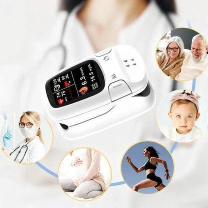 🔥 3-in-1 Smart Health Monitor – Glucose, Heart Rate & Blood Oxygen Tracking