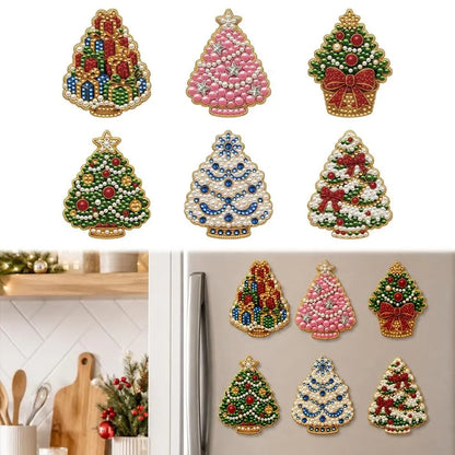 Hot Sale🎄✨ DIY Christmas Pearl & Diamond Painting Fridge Magnet Kit – Festive Holiday Craft Fun