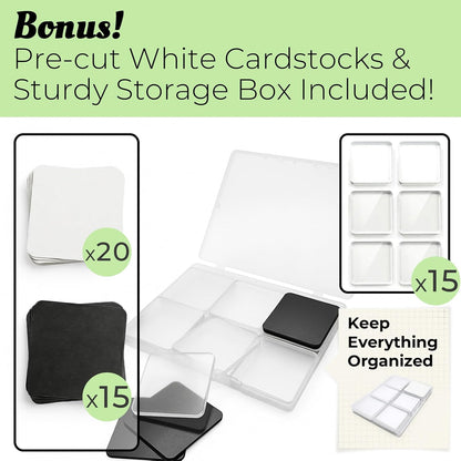10 Peel & Stick Acrylic Picture Frames for Fridge.