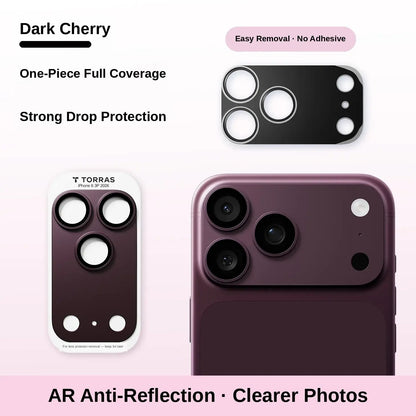📸1-Piece Metal Frame Camera Lens & Module Protector for iPhone 18/17 Series