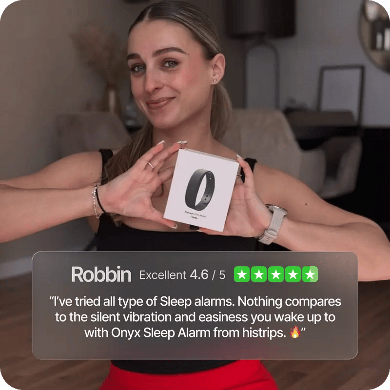 ⌚ Silent Vibration Alarm Clock – Wrist-Worn Wearable Wake-Up Device for Heavy Sleepers