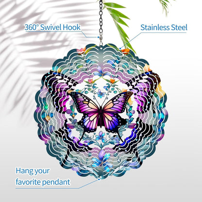 Hanging Wind Spinners Outdoor - Stunning 3D Effect