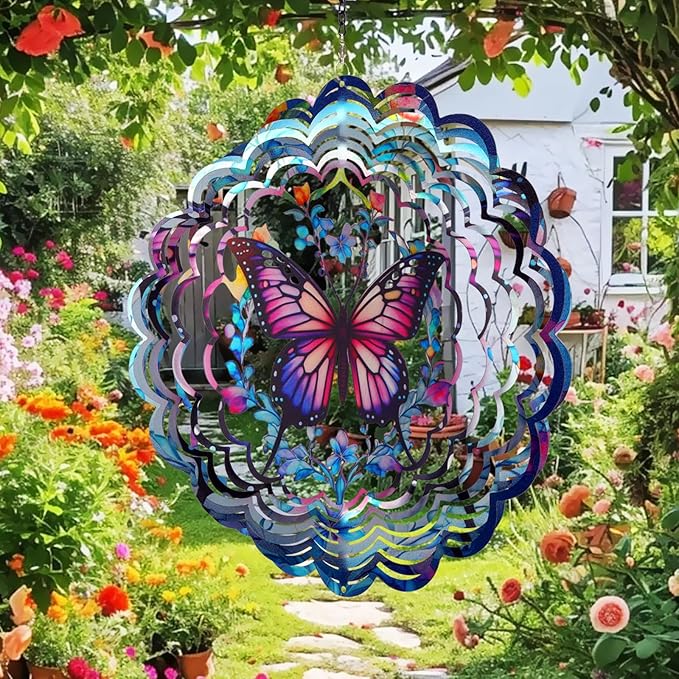 Hanging Wind Spinners Outdoor - Stunning 3D Effect