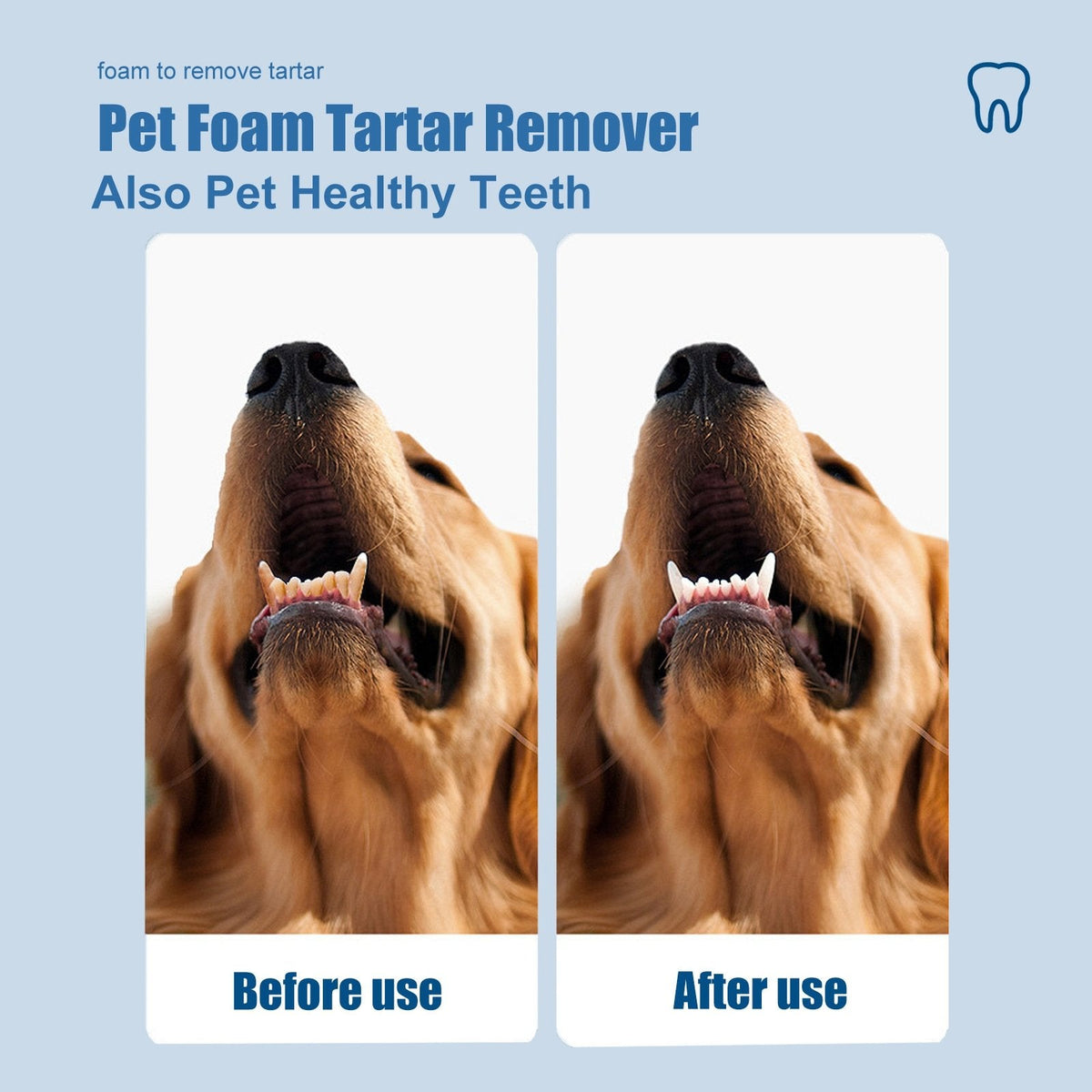 🐶Pet Tartar Remover Foam – Fresh Breath & Healthy Teeth, No Brushing Needed!🦷