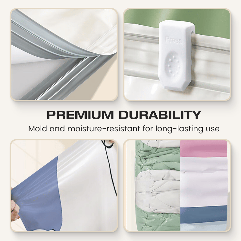 Thickened Stereoscopic No-Pump Vacuum Compression Bag