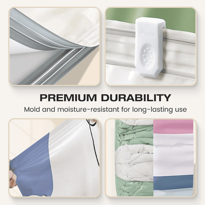 Thickened Stereoscopic No-Pump Vacuum Compression Bag