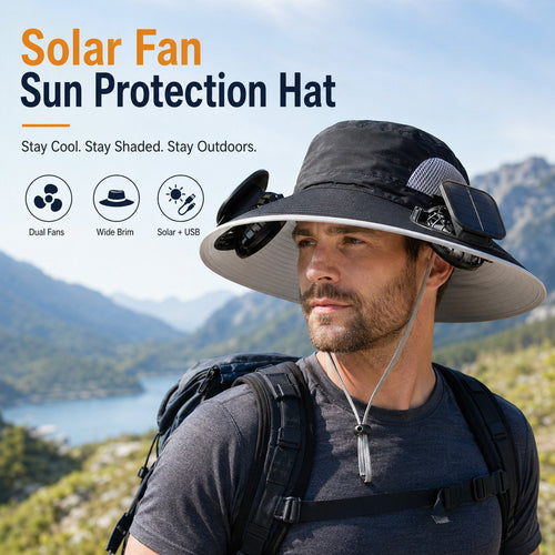 🔥 Summer 2026 Must-Haves – Solar Fan Sun Protection Hat | Limited Time 49% OFF 💥