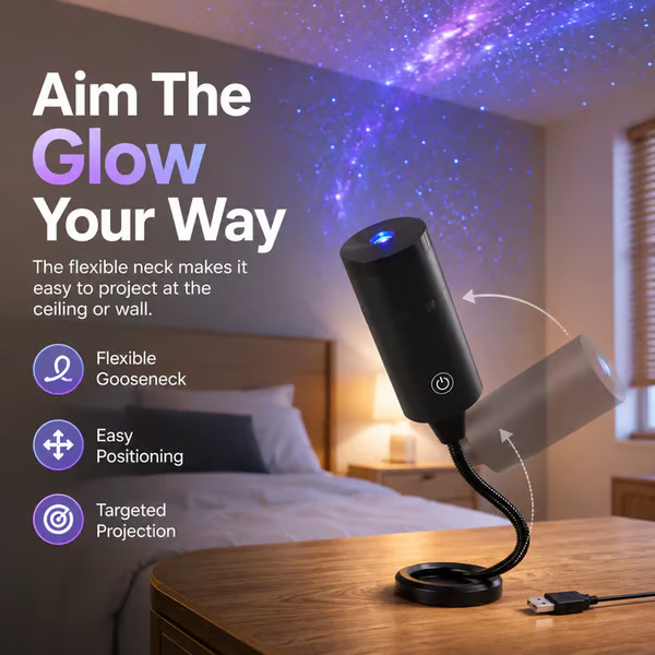 Night Light Projector - Smart Holographic Star Projector