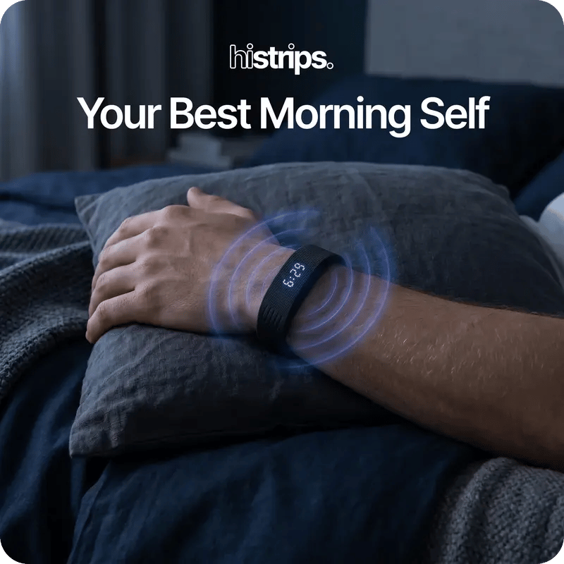 ⌚ Silent Vibration Alarm Clock – Wrist-Worn Wearable Wake-Up Device for Heavy Sleepers