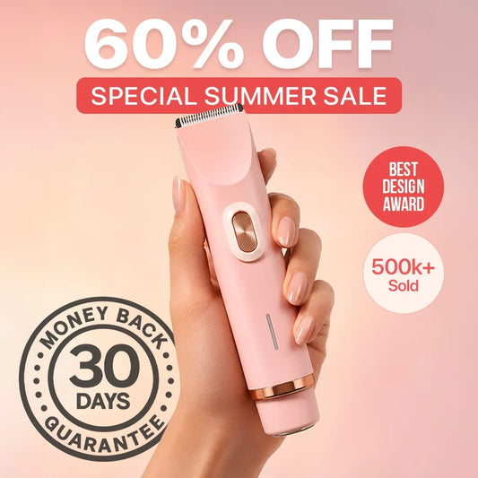 2 in 1 trimmer is / skin· to getting silky smooth