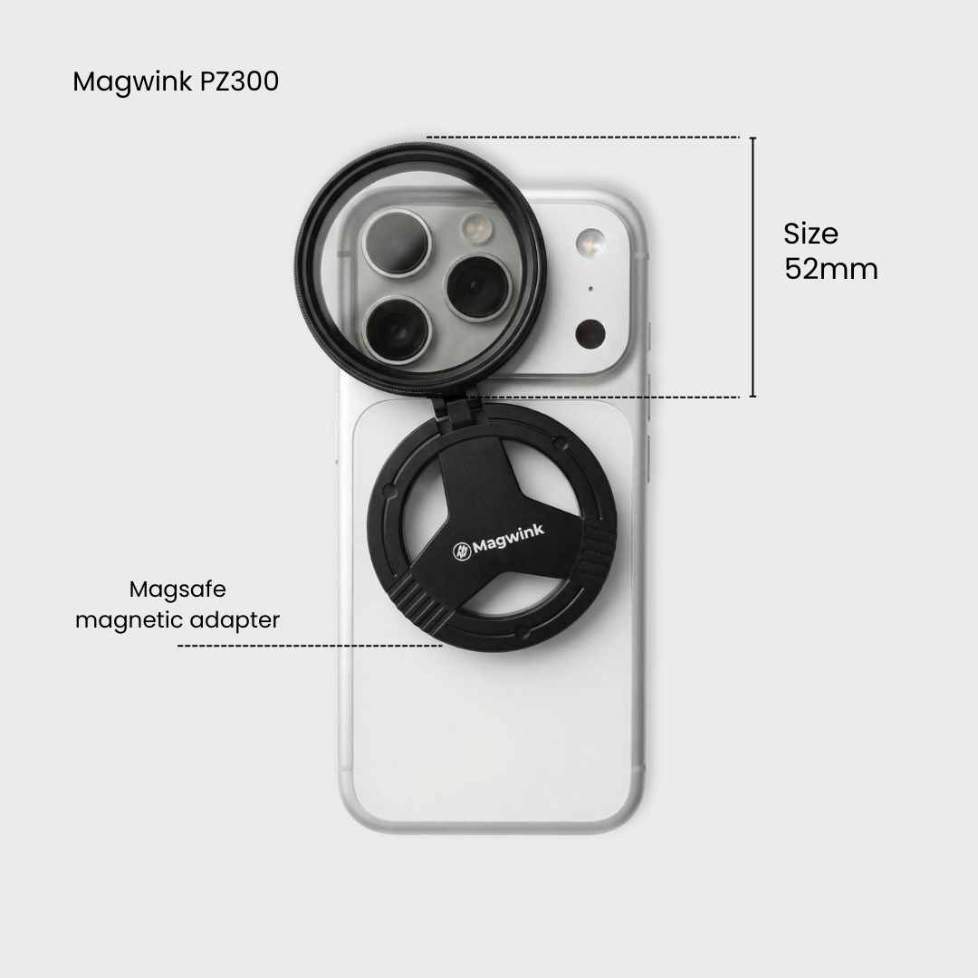 Magwink PZ300 MagSafe 52mm Filter System for iPhone