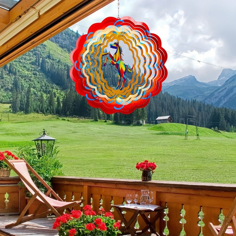 Hanging Wind Spinners Outdoor - Stunning 3D Effect