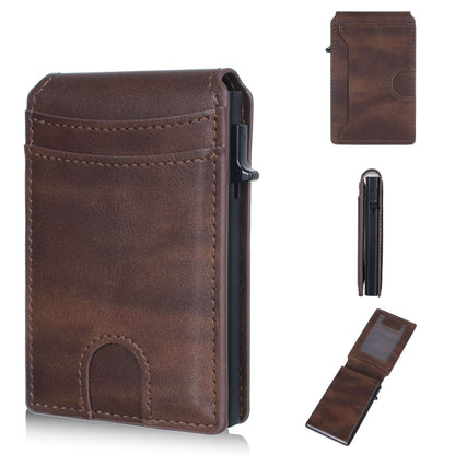 🔥RFID Blocking Minimalist Pop-Up Wallet | One-Second Card Eject Design & Ultra Slim Pocket Wallet