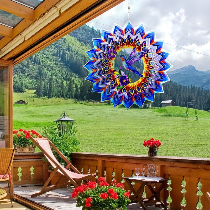 Hanging Wind Spinners Outdoor - Stunning 3D Effect