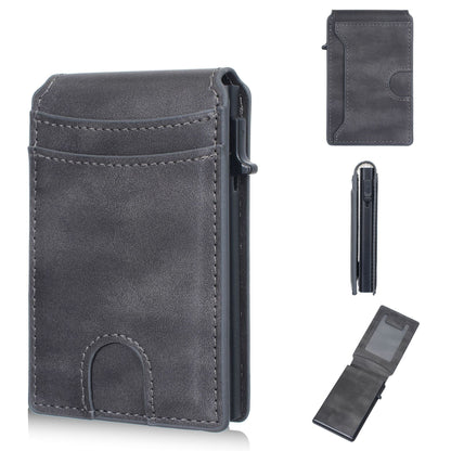 🔥RFID Blocking Minimalist Pop-Up Wallet | One-Second Card Eject Design & Ultra Slim Pocket Wallet