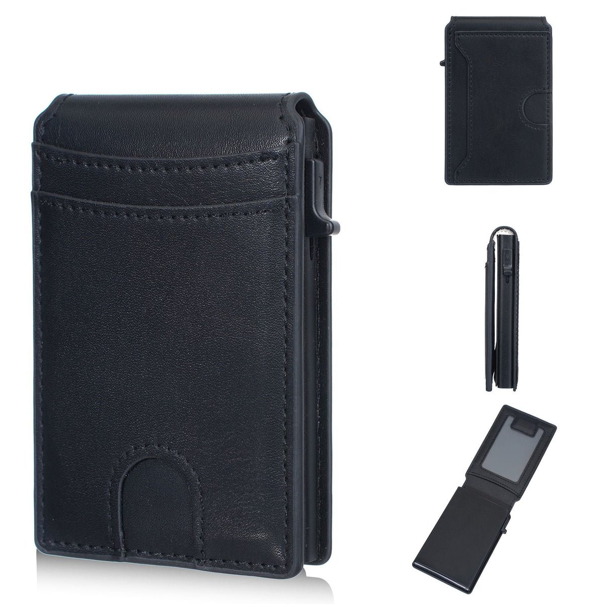 🔥RFID Blocking Minimalist Pop-Up Wallet | One-Second Card Eject Design & Ultra Slim Pocket Wallet